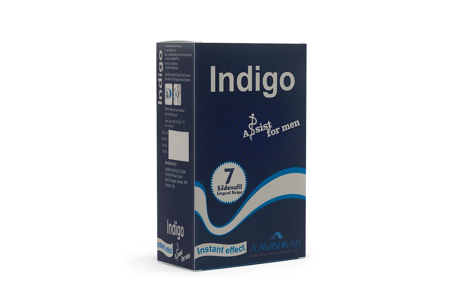 INDIGO - Sildenafil Citrate 100mg Oral Lingual Strips